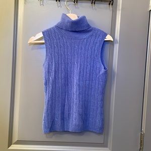 Cashmere blue sweater vest